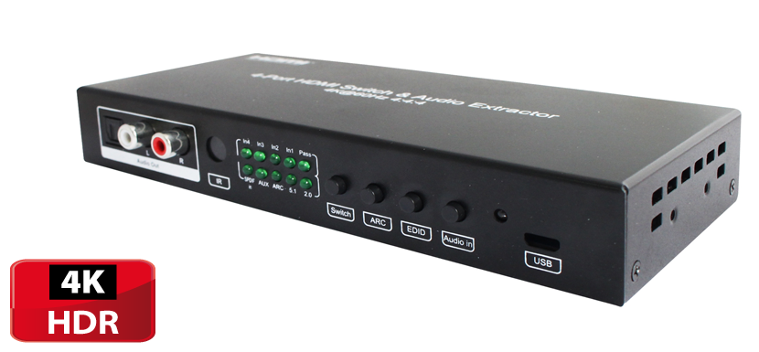 HDMI 2.0 Switch mit Audio Extractor