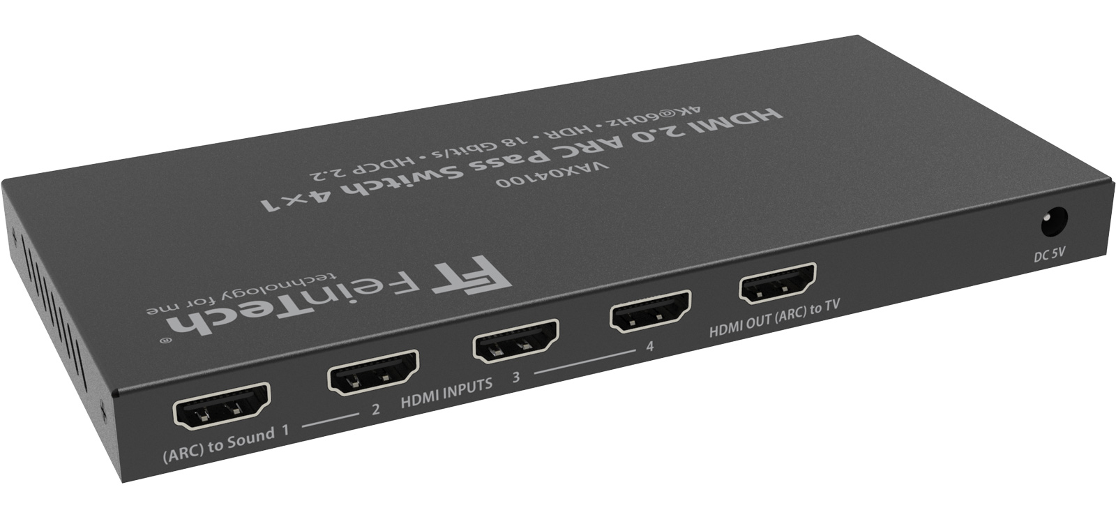 HDMI Switch mit ARC und eARC Pass FeinTech